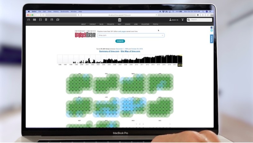 How to see a Websites Historical content